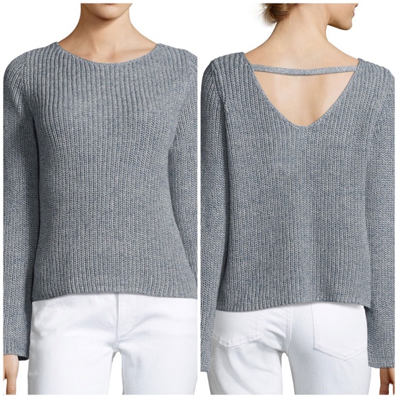 Theory Sweaters - Theory Lalora cut-out back linen cotton sweater